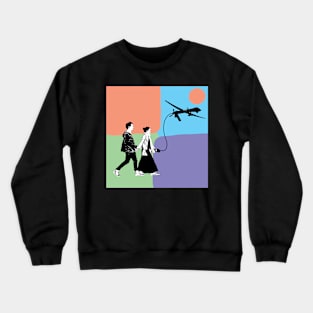 WALKING THE DRONE Crewneck Sweatshirt